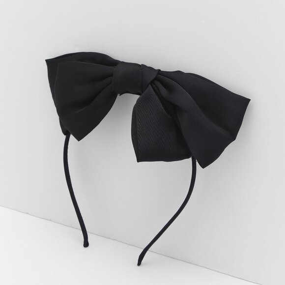 Satin Bow Headband - Picture 1 of 7